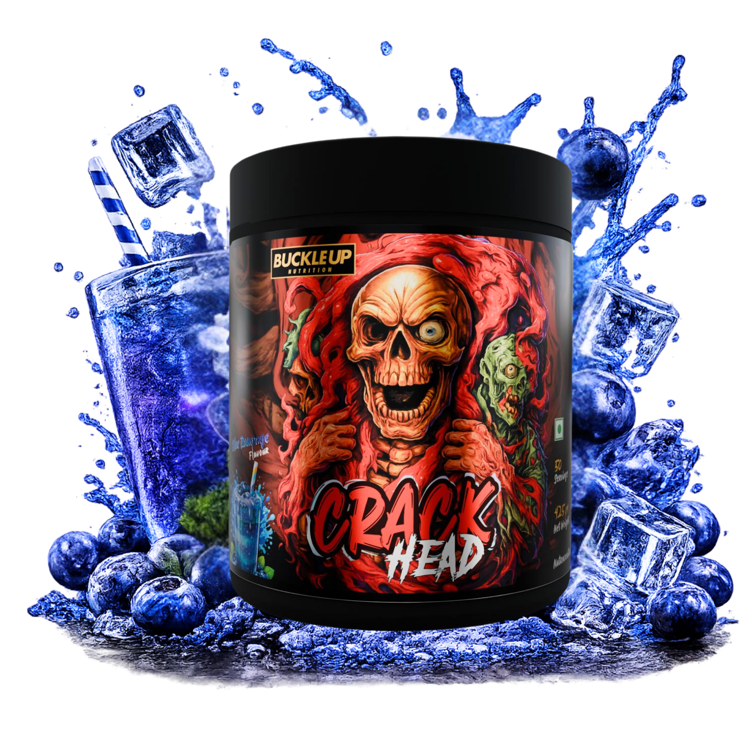 Crack Head Pre-Workout (425g, 50 Servings)