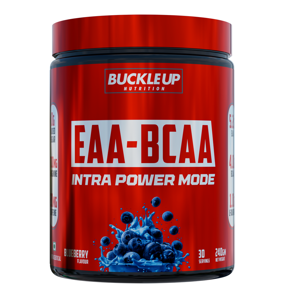 BuckleUp Nutrition EAA-BCAA Intra Power Mode | 240g (30 Servings) | 5.2g EAA, 4g BCAA